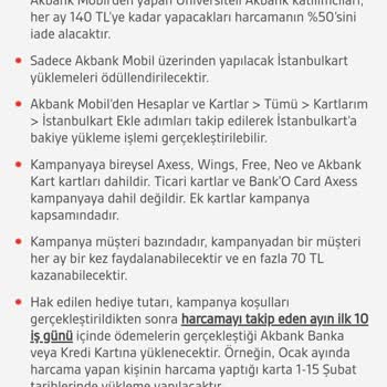 Akbank Kampanya Ücreti Yatmaması