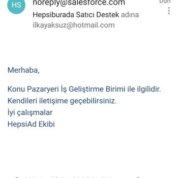 Hepsiburada İş Ortağım Pazaryeri İletişim Kurmuyor