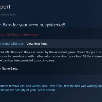 Steam Support Game Ban