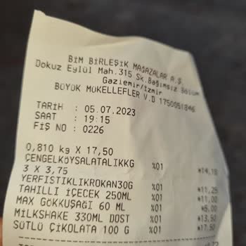 BİM'den Aldığım Milk Shake Nin Bozuk Çıkması