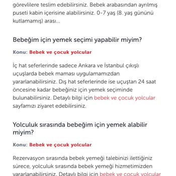 THY Mama Veriliyor Yazıyor Sitede Ancak Mama Verilmiyor