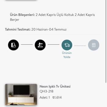 Vivense Koltuk Takımı Sipariş Gecikmesi