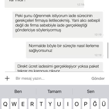 Bershka İstenmediği Halde Ürün İadesi