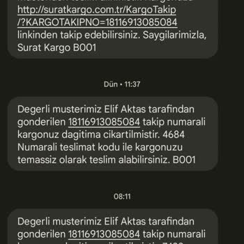 Sürat Kargo Kargom Günlerdir Dağıtımda Saraycık Şubesi Çalışmıyor