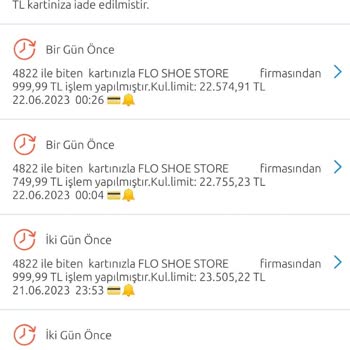 FLO Ayakkabı Eksik Yatan Paramızın Kalanının İadesi