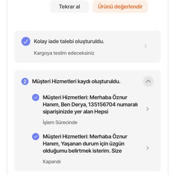 hepsiJET Hepsiburada İade Süreci Şikayeti