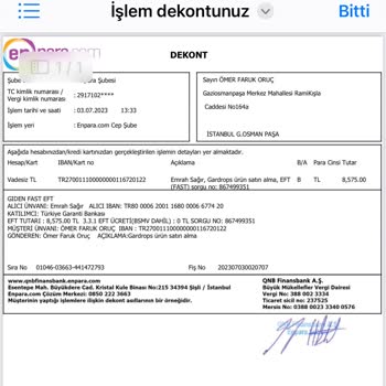 Gardrops Para İadesi Yapılmıyor