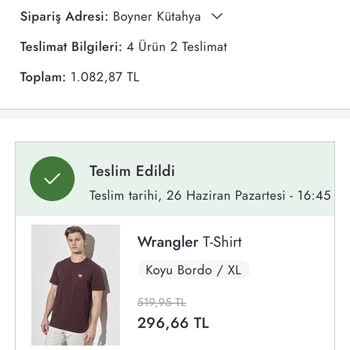 Boyner Teslim Edildi Görünüp Teslim Edilmeyen Ürün!