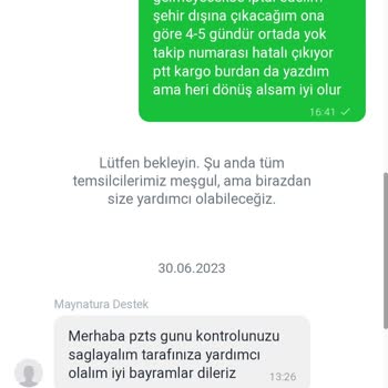 Maynatura Sitesinde Kargom Verildi Yazıyor Ama Böyle Bir Kayıt Yok
