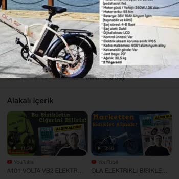 A101 Ola Elektrikli Bisiklet