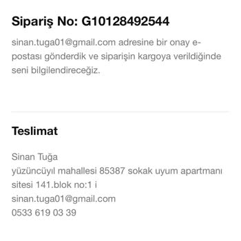 Nike Siparişim İptal Edildi