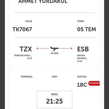 Türk Hava Yolları Anadolu Jet Uçağının Kötü Uçuşu
