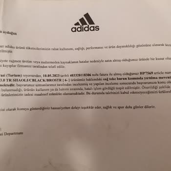 Adidas Runfalcon 3.0 Yırtılma, Açılma, Sökülme ( Alalı 1 Ay Olmadı )