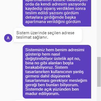 Getir Başkasına Teslim Etme
