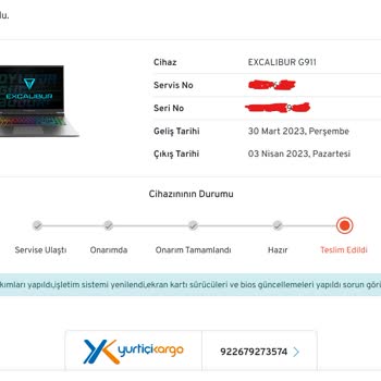 Özel Casper Servisi Casper Excalibur G911 Bitmeyen Sorunları