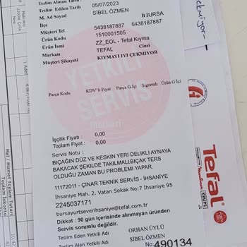 Tefal Kıyma Makinesi Değişim Ve İade Almıyor