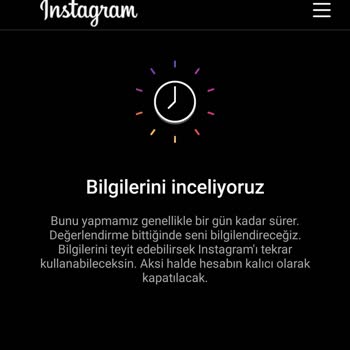 Instagram Hesabım Askıya Alındı
