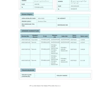 PTT Kargo PTT'nin Evrak Gönderimindeki Sorunlar