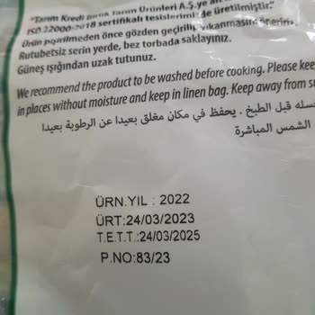 Tarım Kredi Kooperatif Market Tarım Kredi Marketleri Ürünü Anadolu Marka Baldo Pirinç Kurtlu Çıktı