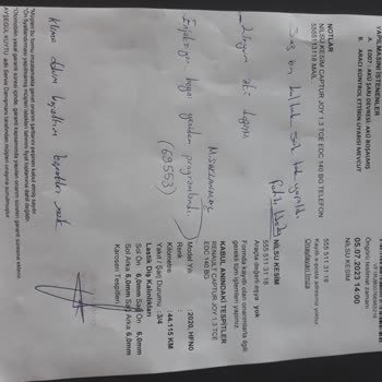 Renault Eskişehir Sarar Servis Çilesi