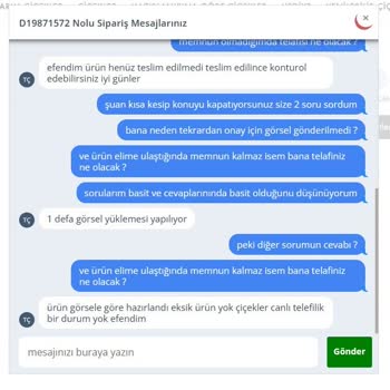 Taze Çiçek Sitesiyle Yaşadığım Sorunlar