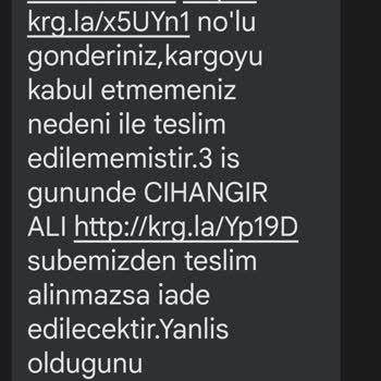 Aras Kargo Teslimat Yok Kafaya Göre İade