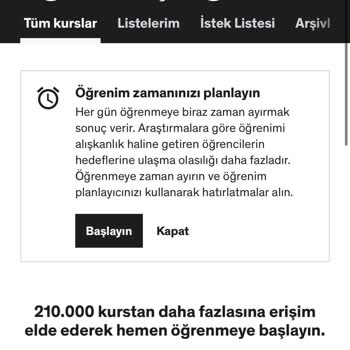 Udemy Aldığım Kurs Gözükmüyor