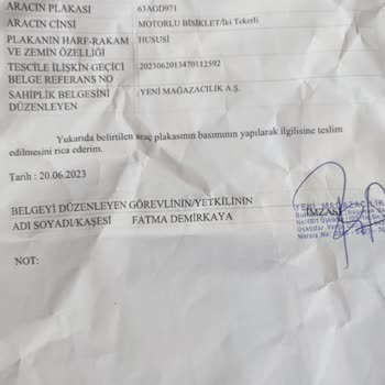 A101 Volta Vsm Plaka Ruhsat