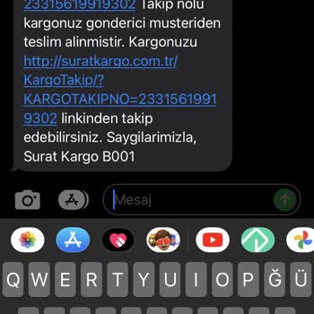 Sürat Kargo Arnavutköy Şubesi Kargomu Kaybetmiş