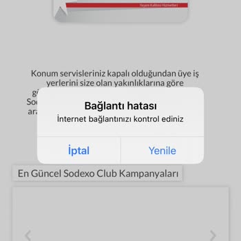 Sodexo Mobil Uygulama Giriş Yapılmıyor!