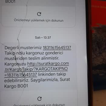 Sürat Kargo Gelmek Bilmeyen Kargom