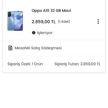 EasyCep Telefonun Kargoya Verilmemesi