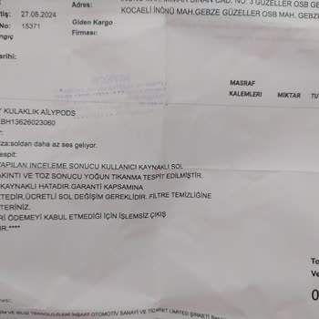 Qcy T20 Çok Narin Ve Servisi Garantili Ürünü Ücret Almadan Onarmıyor