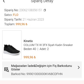 FLO Ayakkabı Firması Bekleme Ve Kendi Kafalarına Göre İptal