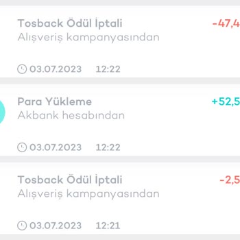 Bilgim Dışında Para Çekimi Tosla