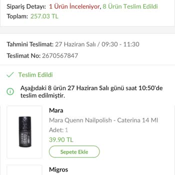 Migros 10 Gündür İadeyi Gerçekleştirmedi