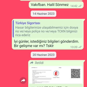 Türkiye Sigorta Şirketi Müşteri Memnuniyetsizliği