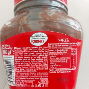 Sarelle Kakaolu Fındık Kreması Sorunu