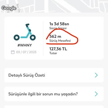 BinBin Scooter Kilidi Bozuk Diye Fazla Ücret Aldı İademi Yapmadı