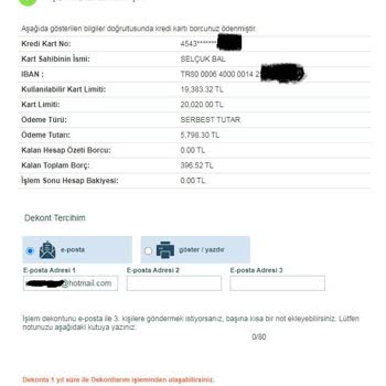 İş Bankası İşlem Dekontunu Alamıyorum