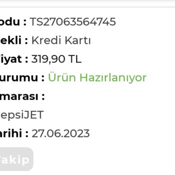 Procsin Ürünlerim Hala Hazırlanıyor