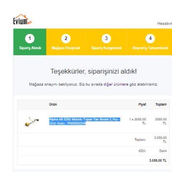 Tüketici Hakları Derneği Evium Sitesi Ödemesini Yaptığım Ürünü Kargoya Vermiyor