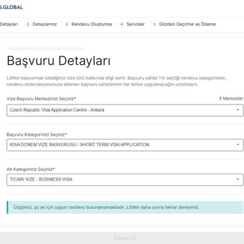 VFS Global Randevu Alamama Sorunu.