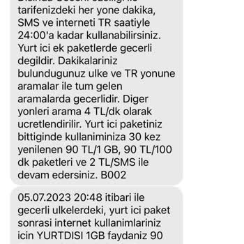 Turkcell Yurt Dışında Olmadığım Halde Yurt Dışı Tarifesi Uygulaması!