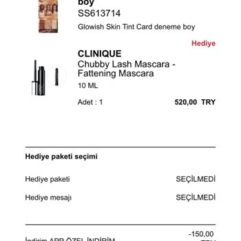 Sephora Hediye ve Promosyon