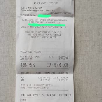 Migros'ta Satılan RKS Bisiklet Arızası.