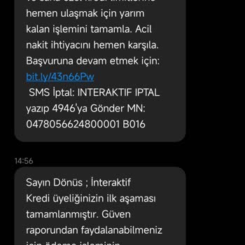 İnteraktif Kredi Adı Altında 99 TL İstiyor