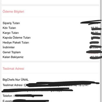 Liva Shop Siparişinde Adres Değişikliği Ve İsteklerin İlgisizce İlgilenilmemesi