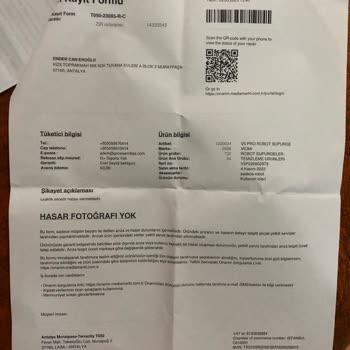 Media Markt Robot Süpürge Problemi