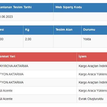 Sürat Kargo Teslim Olamayan Kargo - Ulaşılamayan Aktarma Merkezi
